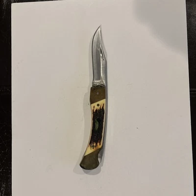 CUCHILLO PATA DE OSO HENRY HENRY TÍO SCHRADE + EE. UU. LBB hoja de bloqueo plegable con funda Foto 1 de 4