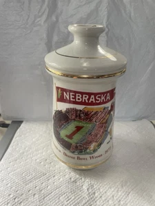 1971-1972 Nebraska Orange Bowl Football Decanter Old Fitzgerald NO TOP - Picture 1 of 6