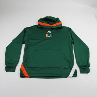 Sudadera Adidas Miami Hurricanes para mujer verde/naranja usada Foto 1 de 4