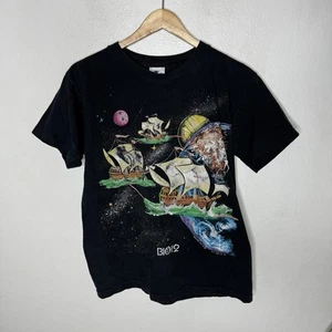 Vintage 1992 Age Of Discovery T-shirt Mens Medium Columbus Ships Space Surloff - Picture 1 of 11