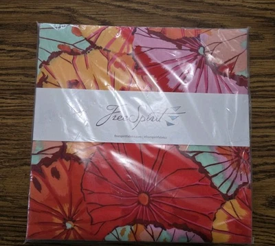 KAFFE FASSETT EQUATOR   LAYER CAKE 42 PC. 10" FABRIC SQUARES HOT COLORWAY - Image 1 of 2