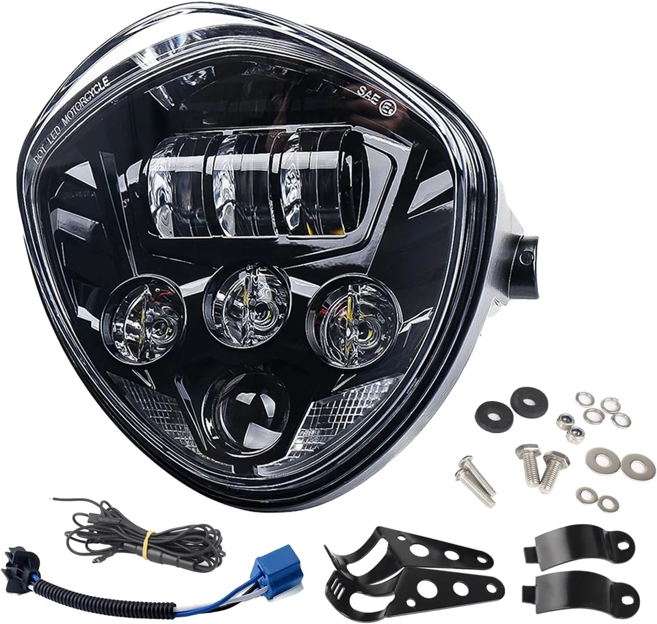 Faro LED DRL para motocicleta Suzuki Boulevard C50 C90 M50 M90 M109R 7" pulgadas Foto 1 de 4