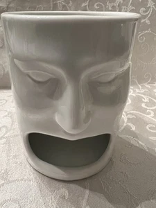 Cordon Bleu Milch & Kekse Becher mit Gesicht & offenem Mund, weiß Keramik 903085 Neu im Karton - Bild 1 von 4