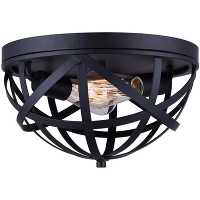 Canarm Lighting IFM567A13BK-C Madison Flush Mount Black - Image 1 of 4