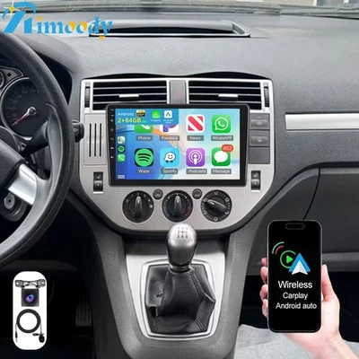 2+64GB Für Ford Focus C-Max Kuga Android 15 Carplay Autoradio GPS Navi + Kamera - Bild 1 von 4