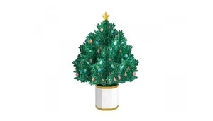 Biglietto augurale Origamo ALBERO DI NATALE - realizzato a mano 3D Scot PIne- XM - Foto 1 di 1