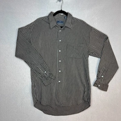 Daniel Hechter Mens Long Sleeve L Black stripe Shirt - Image 1 of 4