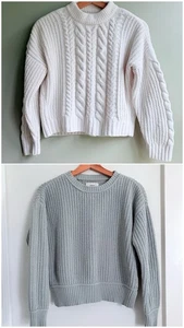 Abercrombie Kids (11/12) & Aeropostale (XS) Cozy Knit Sweater Bundle School - Picture 1 of 15