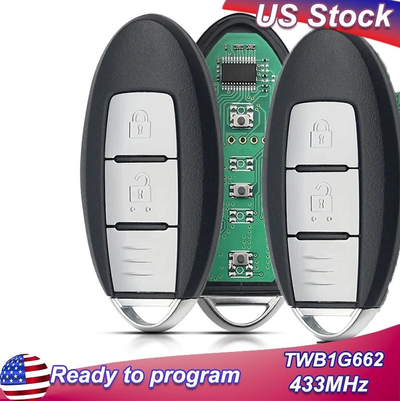 2 para Nissan Juke Leaf Cube Note Micra 2012-2016 mando a distancia llave inteligente TWB1G662 Foto 1 de 1