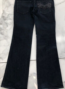 ladies diesel ryoth-n blue stretch jeans size w 31 l 32 vgc