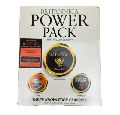 Encyclopaedia Britannica Power Pack Australian Edition Software Windows 95 98 - image 1 of 4
