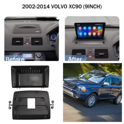 9 inch Car Dash Stereo Radio Fascia Panel Frame Trim Kit Fit For Volvo XC90 New - Image 1 of 4