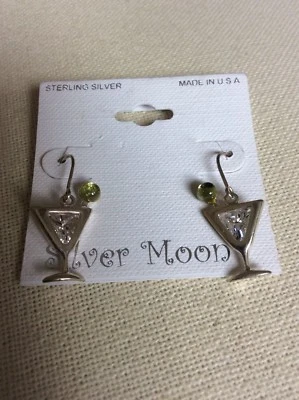 Pendientes Martini Luna Plata Esterlina Foto 1 de 4