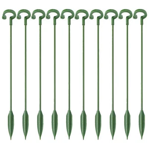 10X Plant Support Stakes Garden Flower Support Single Stem Plant Supports Stake - Picture 1 of 14