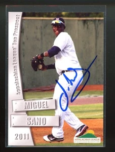 2011 Elizabethton Twins MIGUEL SANO Signed Card autograph AUTO TWINS - Picture 1 of 1