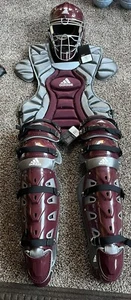 NEU Adidas Pro Series Baseball 17" Catchers Leg Guard Helm XL Brust FULL SET - Bild 1 von 12