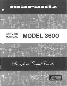 Manuale di servizio - Manuale di servizio per Marantz 3600  - Foto 1 di 1