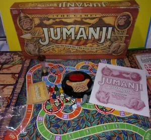 MB Jumanji The Board Game Milton Bradley Vintage 1995 Board Game Complete - Picture 1 of 1