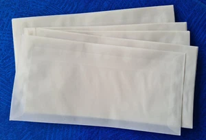 10 Briefumschläge Kuverts DIN C6 lang transparent nassklebend 110 x 220 mm - Bild 1 von 2