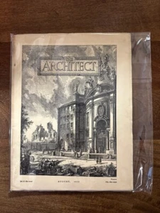 1930 AUGUST THE ARCHITECT MAGAZINE - VERY GOOD - Picture 1 of 15