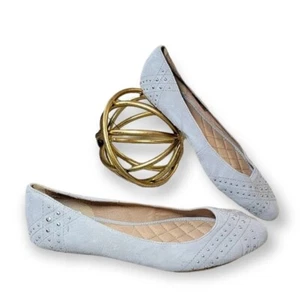 Ugg Australia Women's Lorelei Gray Studded Point Toe Ballet Flats Suede Size 6 - Picture 1 of 7