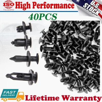 Juego de 40 clips de retención tipo empuje para GM Ford para Chrysler 21030249 / 6503598 Foto 1 de 4