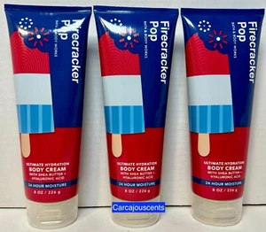 Bath & Body Works Firecracker Pop Body Cream set of 3 - Picture 1 of 2