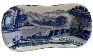 1920s Victoria Ware Ironstone Porcelain Blue and White serving dish - Picture 1 of 7