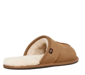 Ugg Leisure Slide Slipper Shoes Suede Leather Tan Chestnut Men 8 Women 9 New 7C1 - Picture 1 of 5