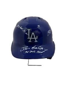 STEVE GARVEY SIGNED DODGERS FULL SIZE REPLICA HELMET 8 INSCRIPTIONS PSA 2C60871 - Picture 1 of 11