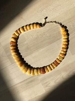 Echtes Bernstein Collier Butterscotch / Baltischer Bernstein - Bild 1 von 3