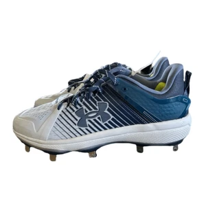 Under Armour Herren Yard niedriger Rasen Baseballschuh, royalweiß & blau neu mit Etikett - Bild 1 von 8