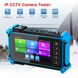5" IP CCTV Camera Tester AHD TVI CVI Analog Security Test HDMI VGA Inputs LCD