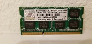 G.Skill, DDR3, PC3-10666, 4GB RAM, Memory - Picture 1 of 2