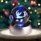 Leafeon Crystal Ball Night Light 3D Laser Engraved with LED Color Change 5CM