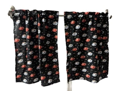 "Cortinas de café taza de café cortina de nivel de cocina 24"" L" Foto 1 de 4