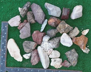 Lote de 3 libras Mezcla Muestras Especímenes Minerales Piedra Cuarzo Áspero Jazpe Ciencia rocas - Imagen 1 de 20