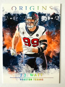 Tarjeta paralela Panini Origins J.J. Watt 2020 naranja SP #/175 ¡Leyenda de los Texans! - Imagen 1 de 3