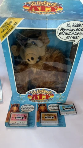 Vintage 1987 Talking Alf Coleco Storytelling Alien Animated And Bonus Cassettes Cover