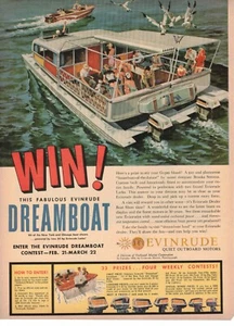 Anuncio motor fueraborda Evinrude Dreamboat Contest Milwaukee WI 1959 - Imagen 1 de 1