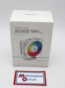 DeepCool AG400 WH White CPU Cooler for Intel 1700/1200/115X and AM5/AM4 CPUs - Picture 1 of 5