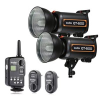 2x Godox QT600W High Speed Studio Strobe Flash Light FT-16 Trigger Kit 1200W