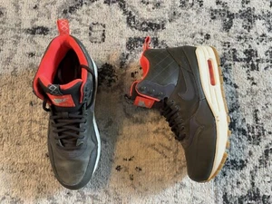 Nike Air Max 1 Mid Sneakerboot Women's Size 8.5 807307-300 Sequoia Crimson - Picture 1 of 8