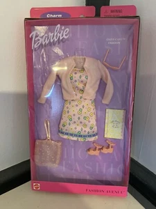 Barbie Fashion Avenue Mattel 2000 Charm Styles Daisy Cafe Flowers Dress #25702 - Picture 1 of 2