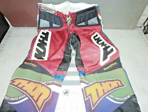 PANTALONES DE MONTAR THOR TALLA 32 NUEVO DE LOTE ANTIGUO 1 CUIDAD ROPA DE CONDUCCIÓN DE MOTOCICLETA ENVÍO GRATUITO - Imagen 1 de 3