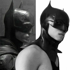 The Batman Helmet Full Mask Bruce Wayne Headgear Cosplay Latex Costume Halloween - Picture 1 of 9