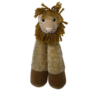 Bestver Funny Feet Lion Brown Filato Peluche Gambe Lunghe 16" Animale di Piena - Foto 1 di 7