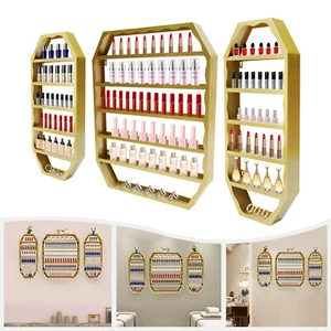 Wall Mounted Octagonal Storage Rack 200 Bottle Nail Polish Organizer Holder - Foto 1 di 16