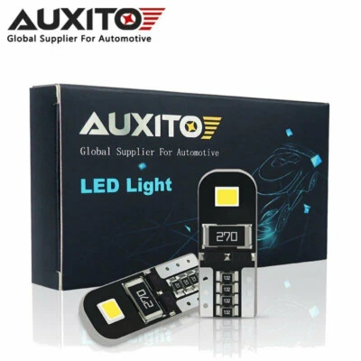 2x 501 T10 Led Bulbs Side Light Error Free Canbus 2 Smd W5W Xenon Bright White - Image 1 of 4