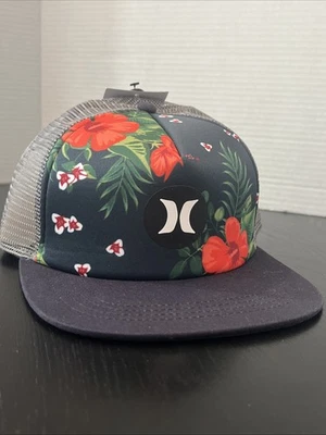 Hurley Men's Balboa Trucker Hat Cap Tropical Floral Style One Size Snapback - Image 1 of 4